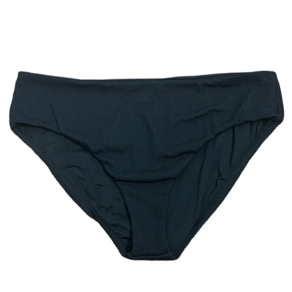 J. Crew Black Scrunchie High-Rise Bikini Bottom Womens Sz 3X Plus Size NWT - Picture 1 of 9
